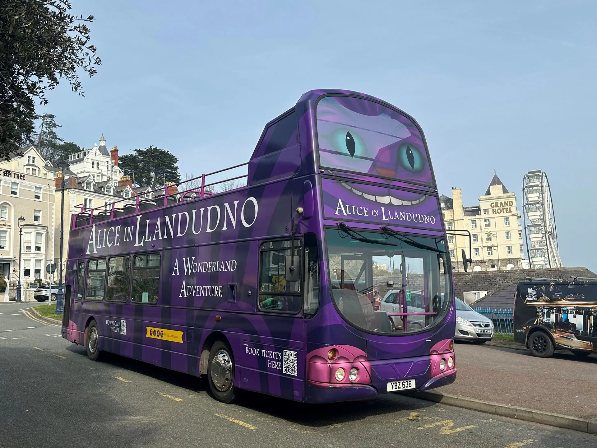 Alice in Llandudno coach