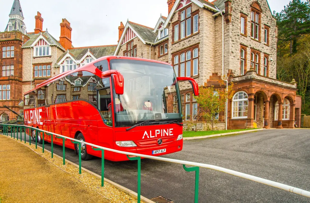 Alpine outside hotel