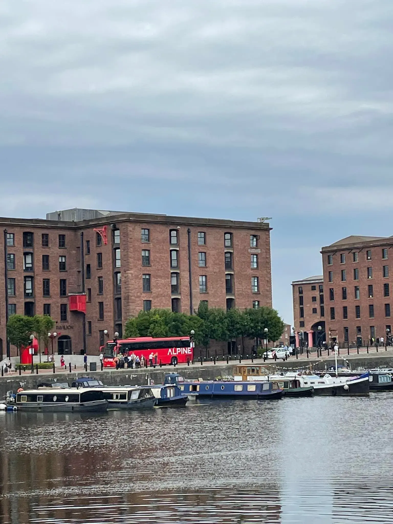Alpine Coach at Liverpool Royal Docks